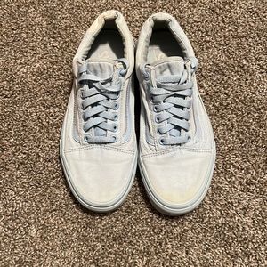 Vans size 8.5 baby blue